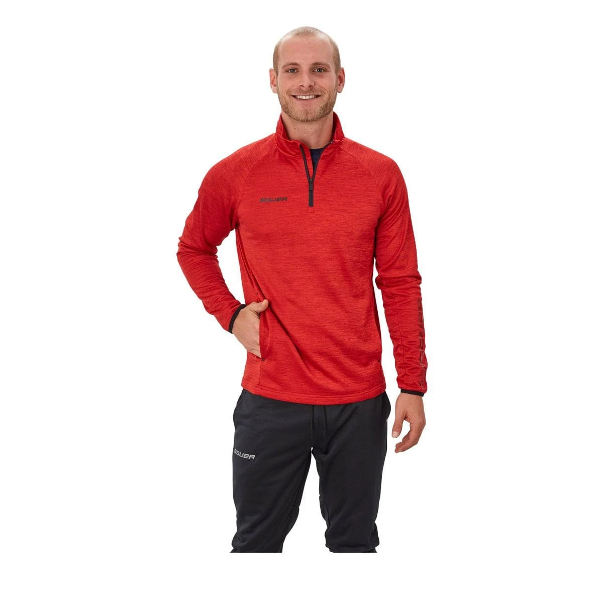 Bauer Vapor Fleece Junior 1/4 Zip Jacket - Image 3