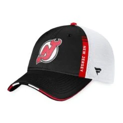 New Jersey Devils Fanatics Authentic Pro Draft Structured Trucker Hat