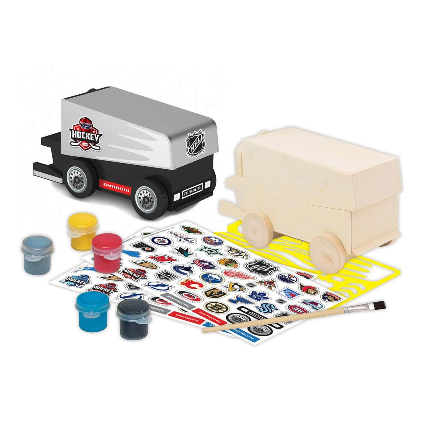 NHL Zamboni Wood Craft Paint Kit - Image 3