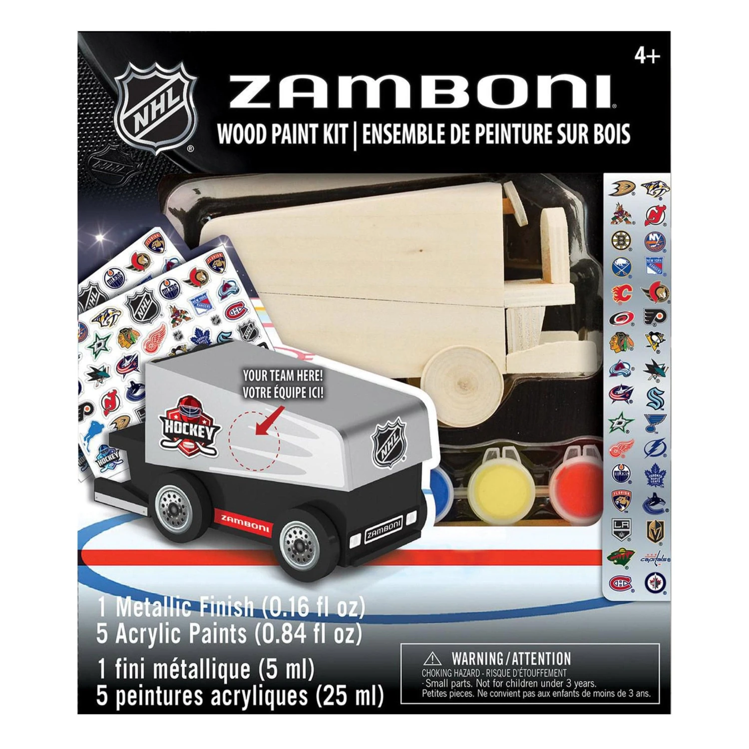 NHL Zamboni Wood Craft Paint Kit - Image 2