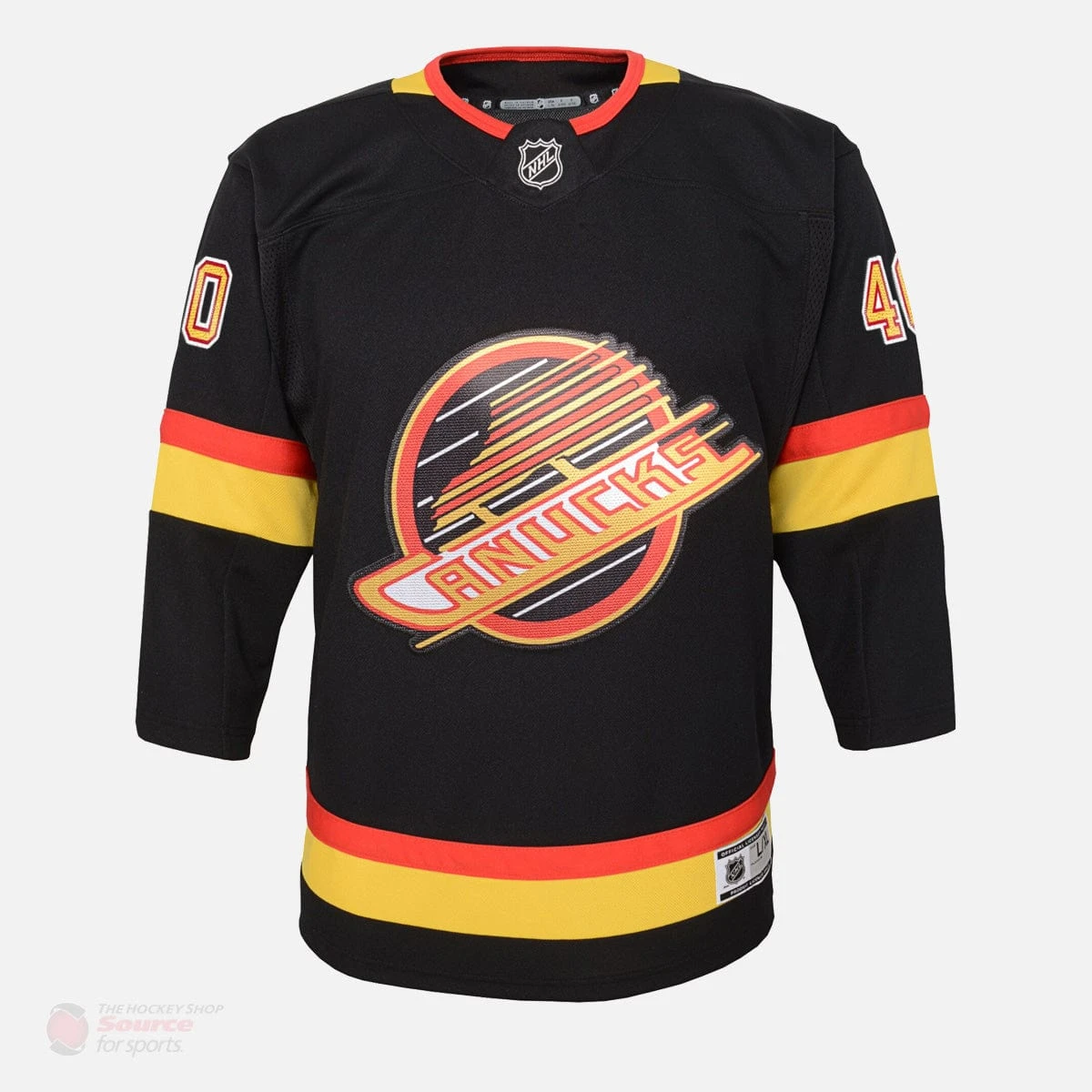 Vancouver Canucks Skate Outer Stuff Premier Youth Jersey - Elias Pettersson - Image 3