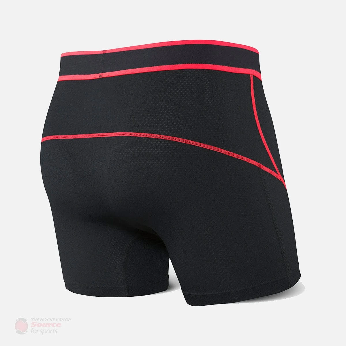 Saxx Kinetic Boxers - Black / Neon Red - Image 2