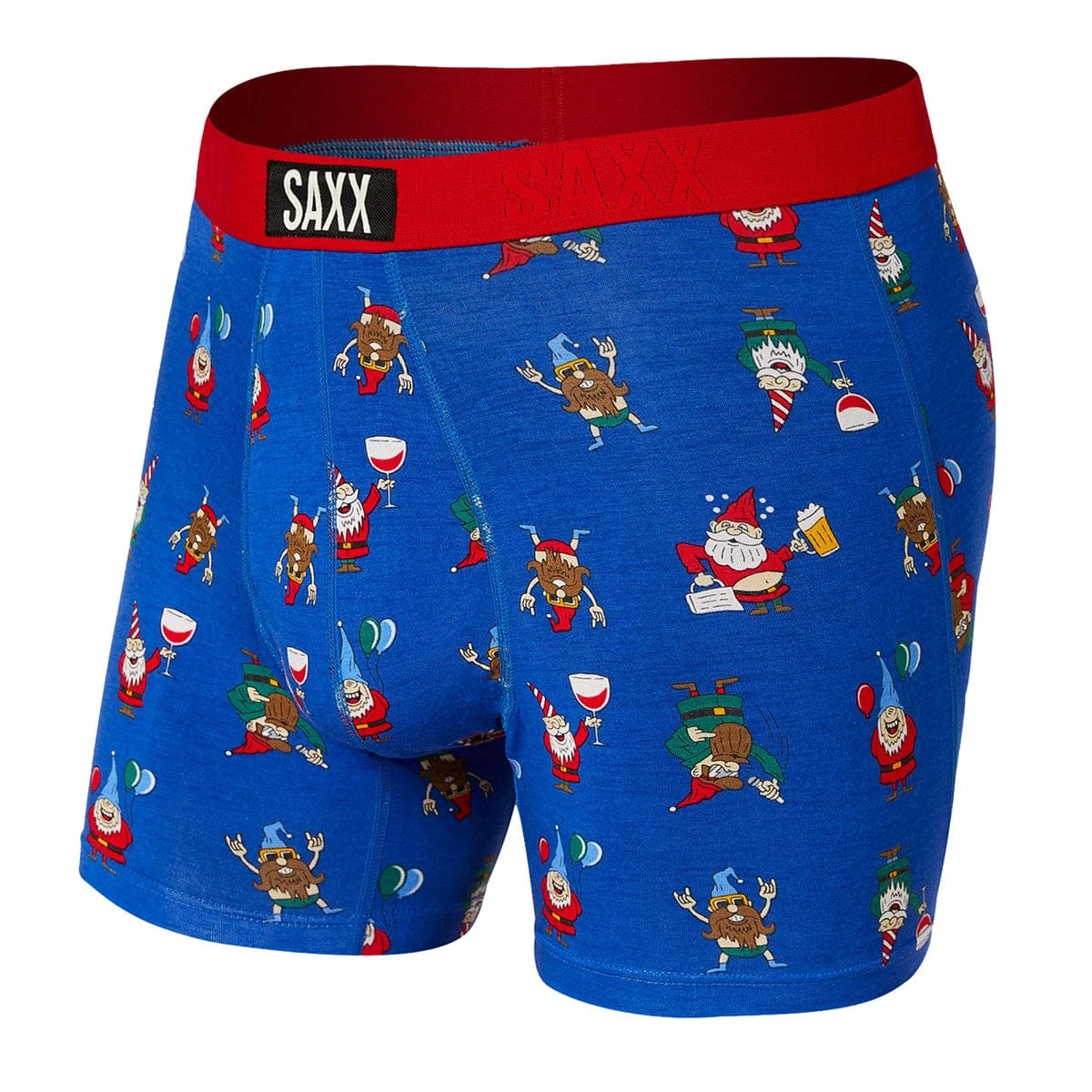 Saxx Vibe Boxers - Peak Blue Party Gnomes